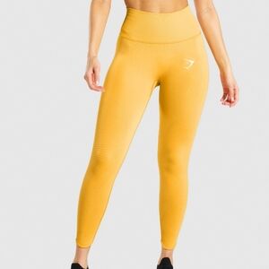 Gymshark Vital Seamless Leggings 2.0 In Marl Yellow Size XL